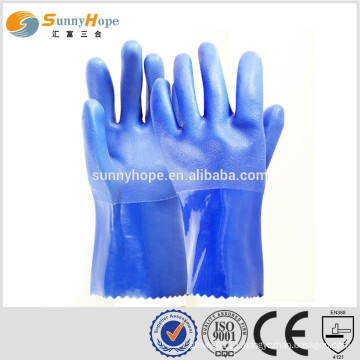 gloves manufacturer PVC coated chemical gloves long chemical gloves
